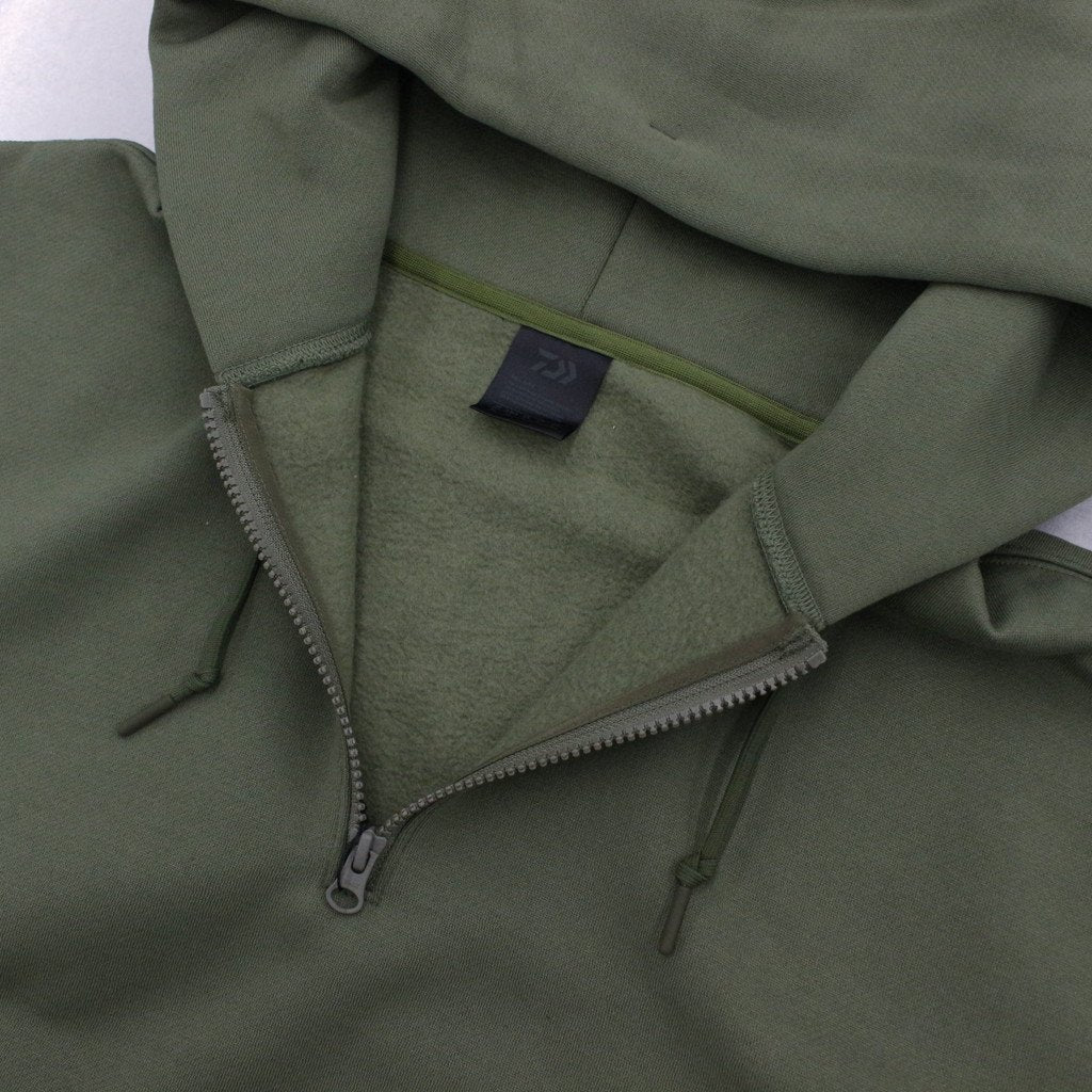 TECH HALF ZIP SWEAT SHIRTS #OLIVE GREEN [BE-51022W]
