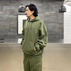 TECH HALF ZIP SWEAT SHIRTS #OLIVE GREEN [BE-51022W]