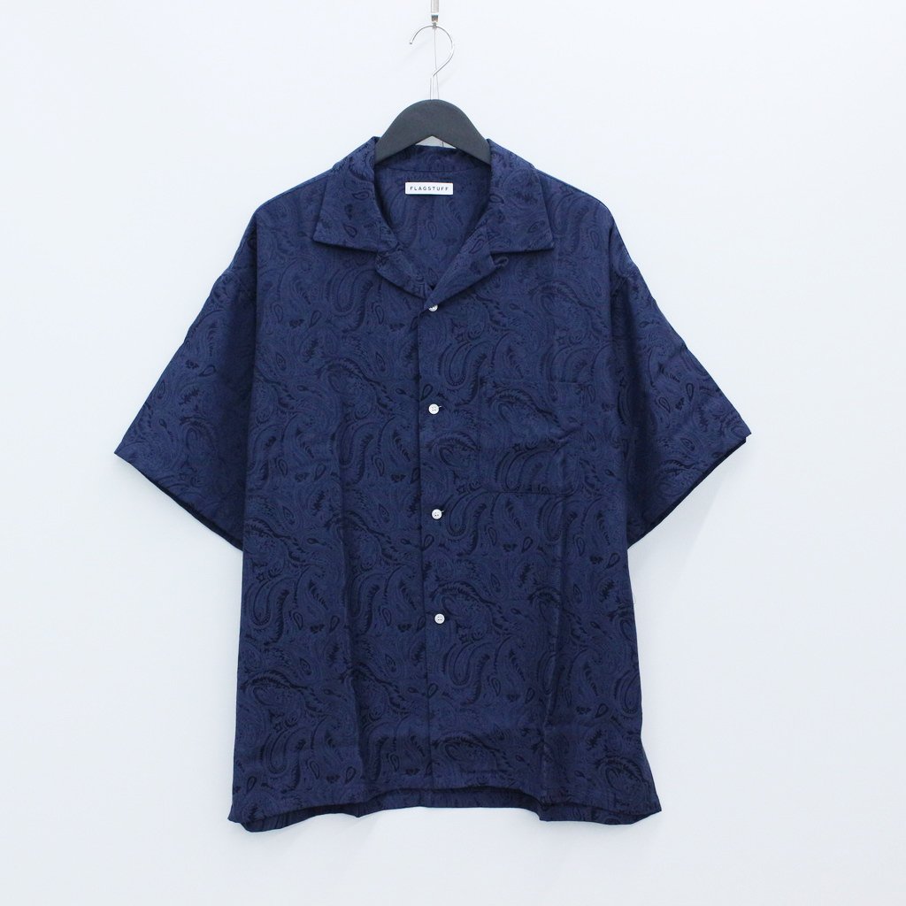 ORIGINAL PAISLEY S/S SHIRTS #NAVY [22SS-FS-15]
