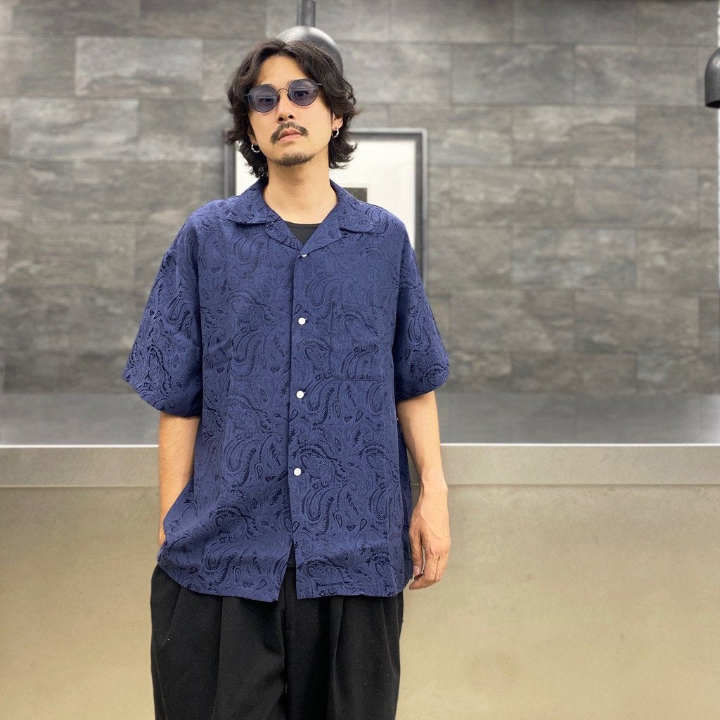ORIGINAL PAISLEY S/S SHIRTS #NAVY [22SS-FS-15]