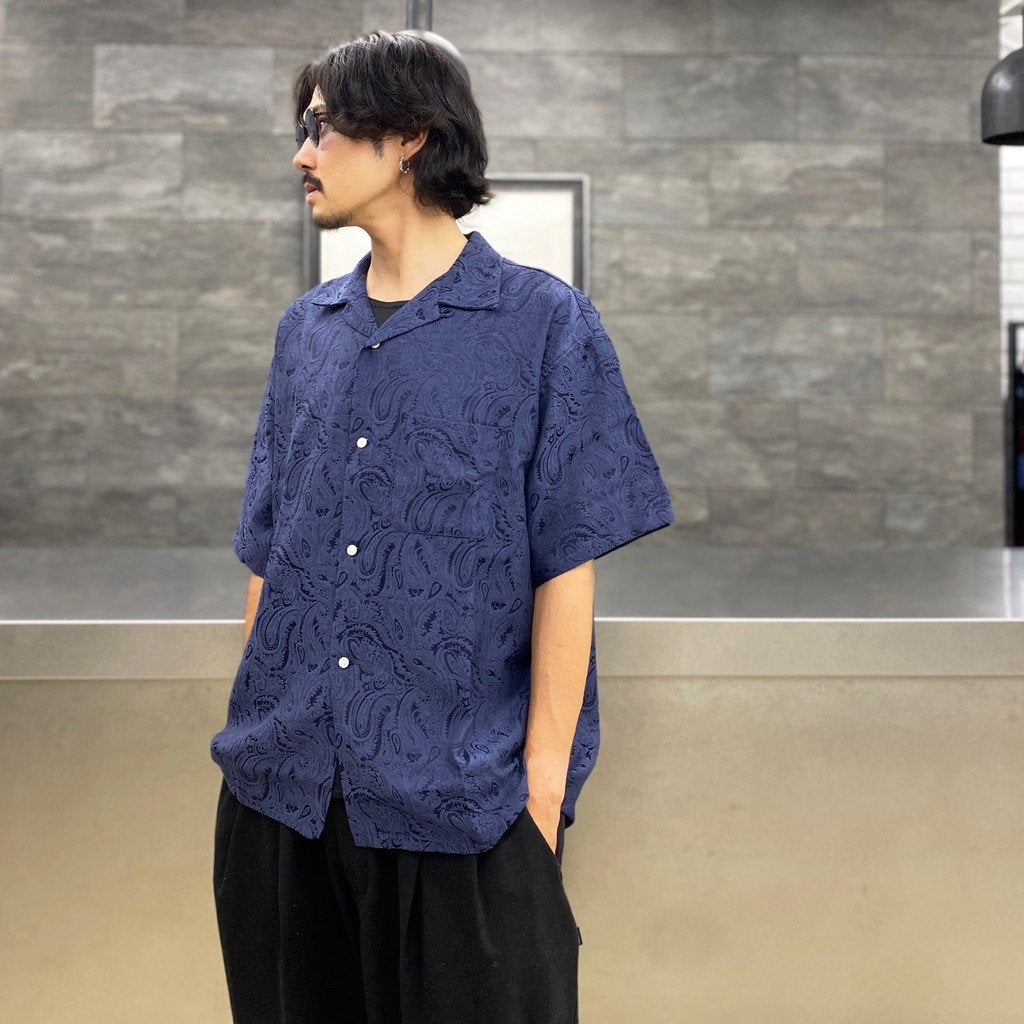 F-LAGSTUF-F | フラグスタフ ORIGINAL PAISLEY S/S SHIRTS #NAVY [22SS-FS-15] –  cocorozashi