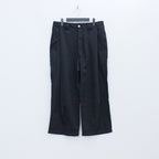 LEGERE BAGGY SLACKS #BLACK [SU22-B04]