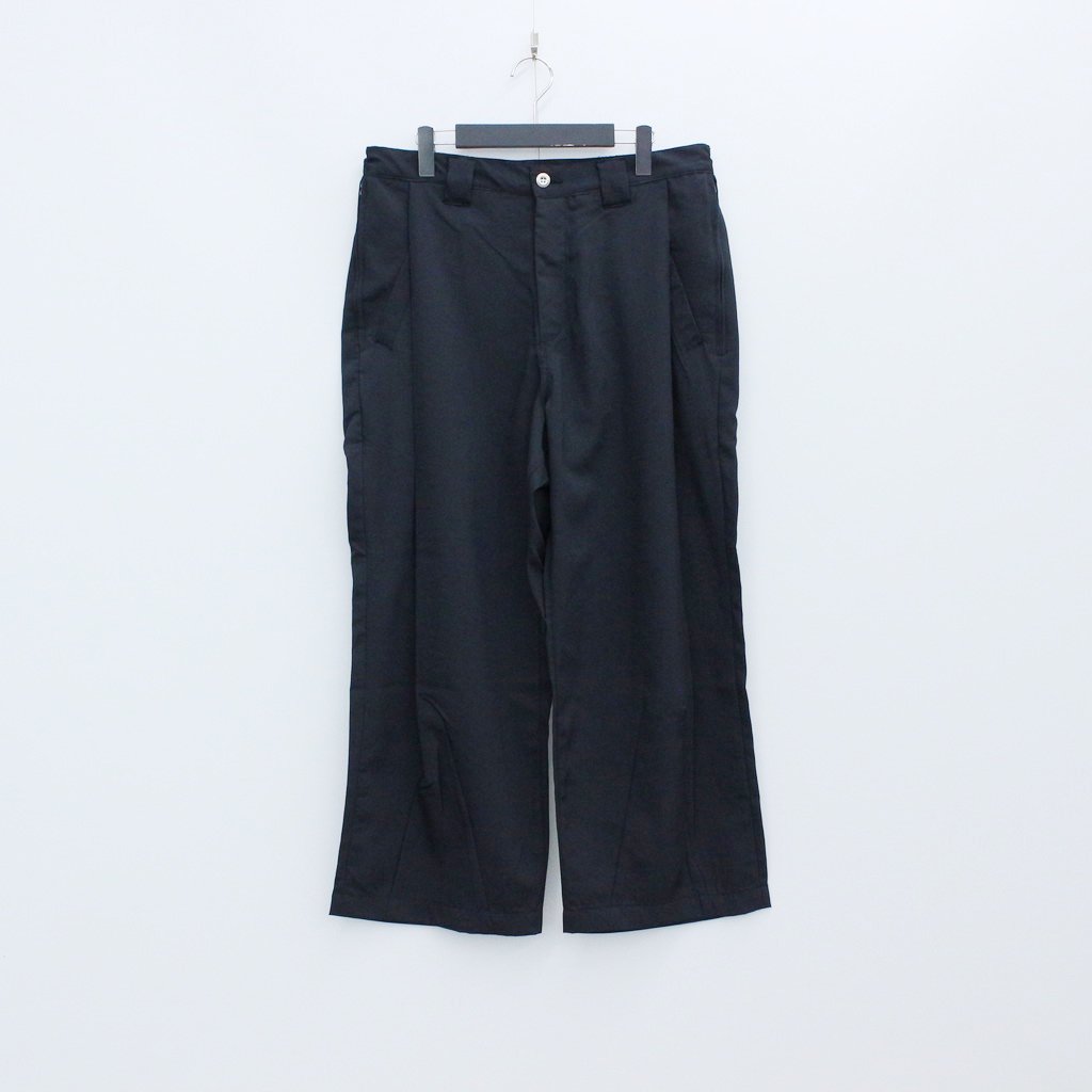 LEGERE BAGGY SLACKS #BLACK [SU22-B04]