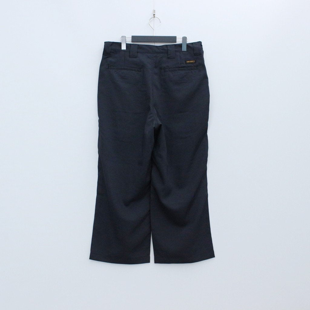 TIGHTBOOTH PRODUCTION | タイトブースプロダクション LEGERE BAGGY SLACKS #BLACK [SU22-B04]  – cocorozashi