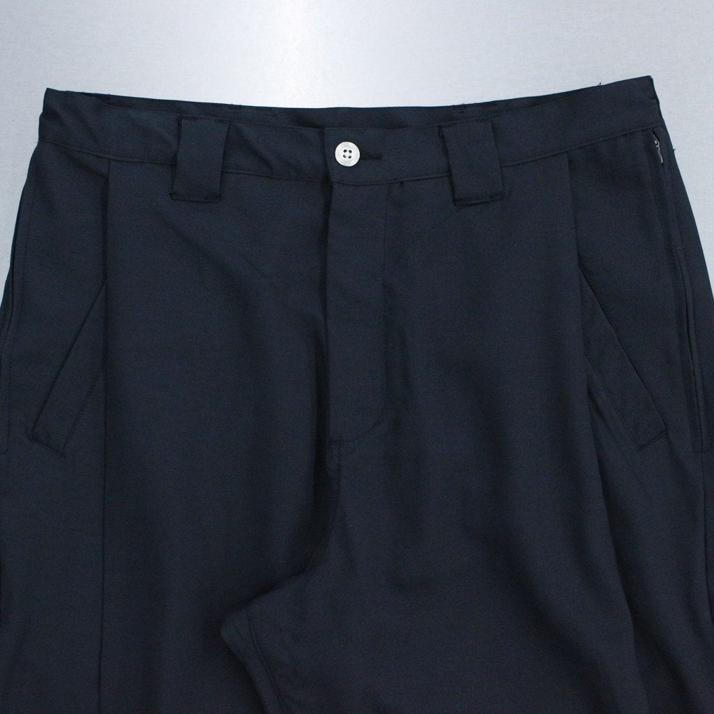 LEGERE BAGGY SLACKS #BLACK [SU22-B04]