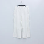 LEGERE BAGGY SLACKS #WHITE [SU22-B04]