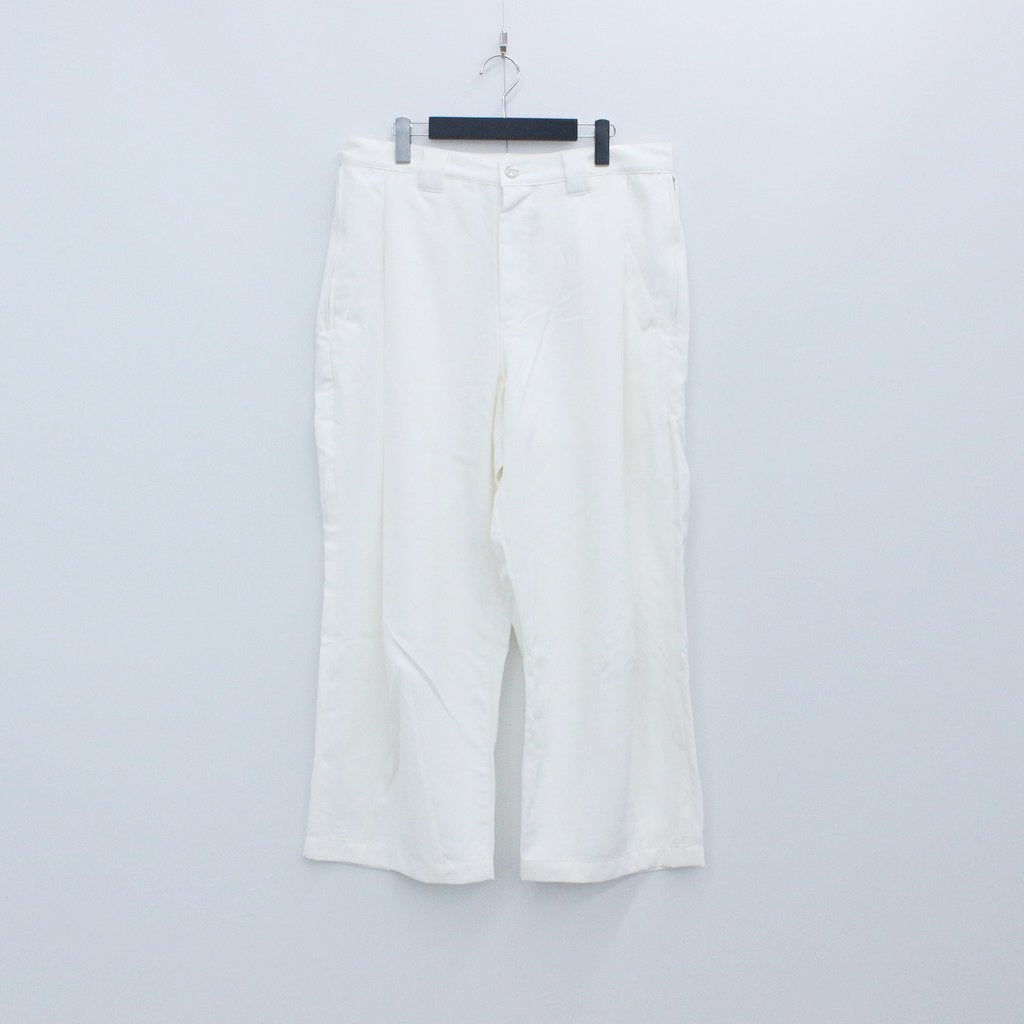 LEGERE BAGGY SLACKS #WHITE [SU22-B04]