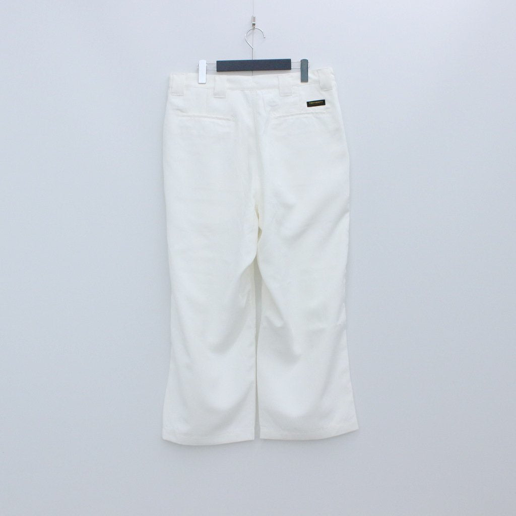 LEGERE BAGGY SLACKS #WHITE [SU22-B04]