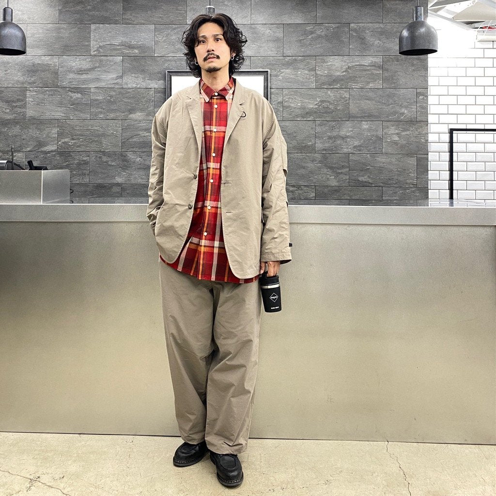 TECH LOOSE 2B JACKET #GREIGE [BJ-55022W]