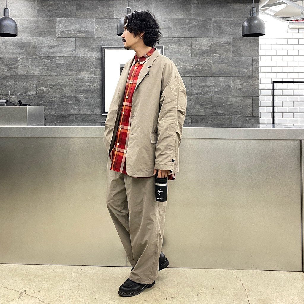TECH LOOSE 2B JACKET #GREIGE [BJ-55022W]