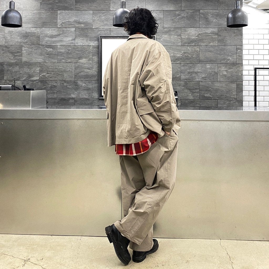 TECH LOOSE 2B JACKET #GREIGE [BJ-55022W]