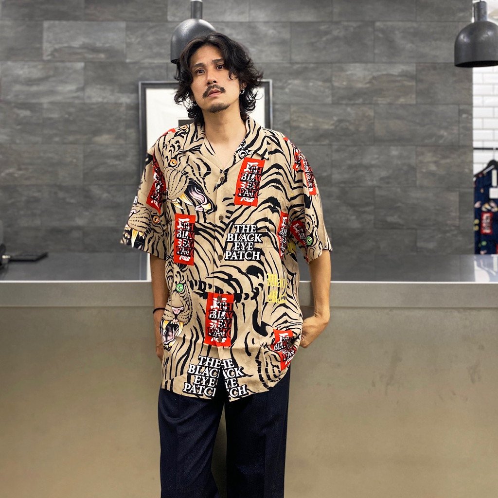 BLACKEYEPATCH | HAWAIIAN SHIRT S/S #BEIGE [BEP-WM-HI01]