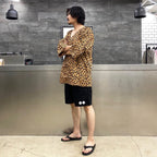 BLACKEYEPATCH | LEOPARD DABO SHIRT #BROWN [BEP-WM-DB02]