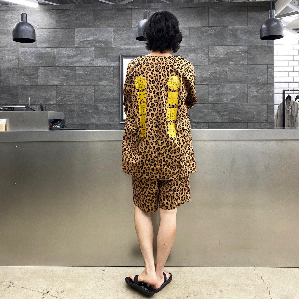 WACKO MARIA | ワコマリア BLACKEYEPATCH | LEOPARD DABO SHIRT #BROWN