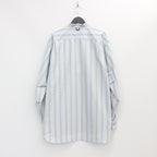 TECH BAND COLLAR SHIRT L/S STRIPE #SAX [BE-92022W]