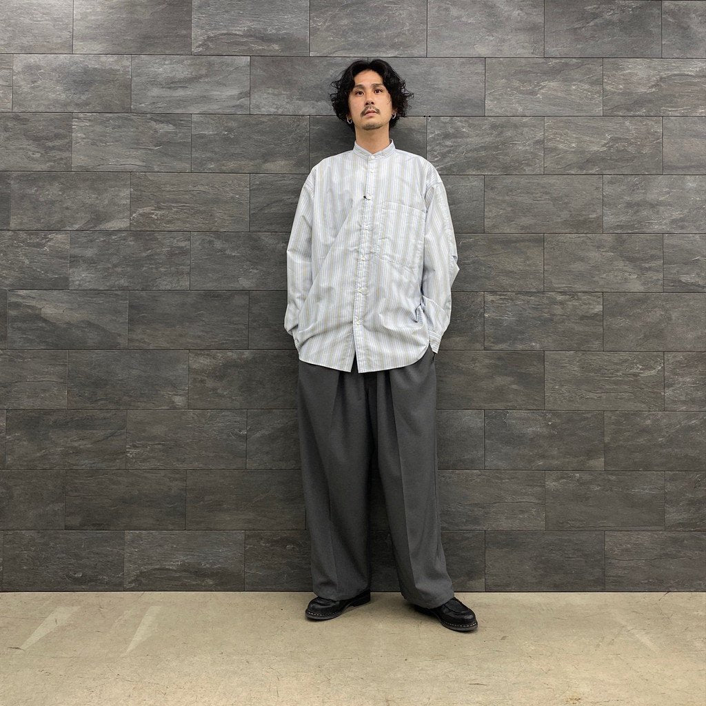 DAIWA PIER39 | ダイワピア39 TECH BAND COLLAR SHIRTS L/S STRIPE