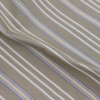 TECH BUTTON DOWN SHIRT L/S STRIPE #BEIGE [BE-89022W]