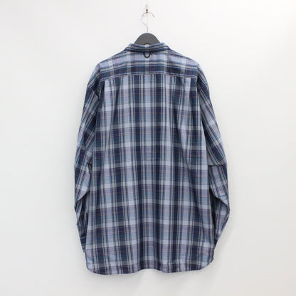 TECH REGULAR COLLAR SHIRT L/S PLAIDS #NAVY CHECK [BE-85022W]