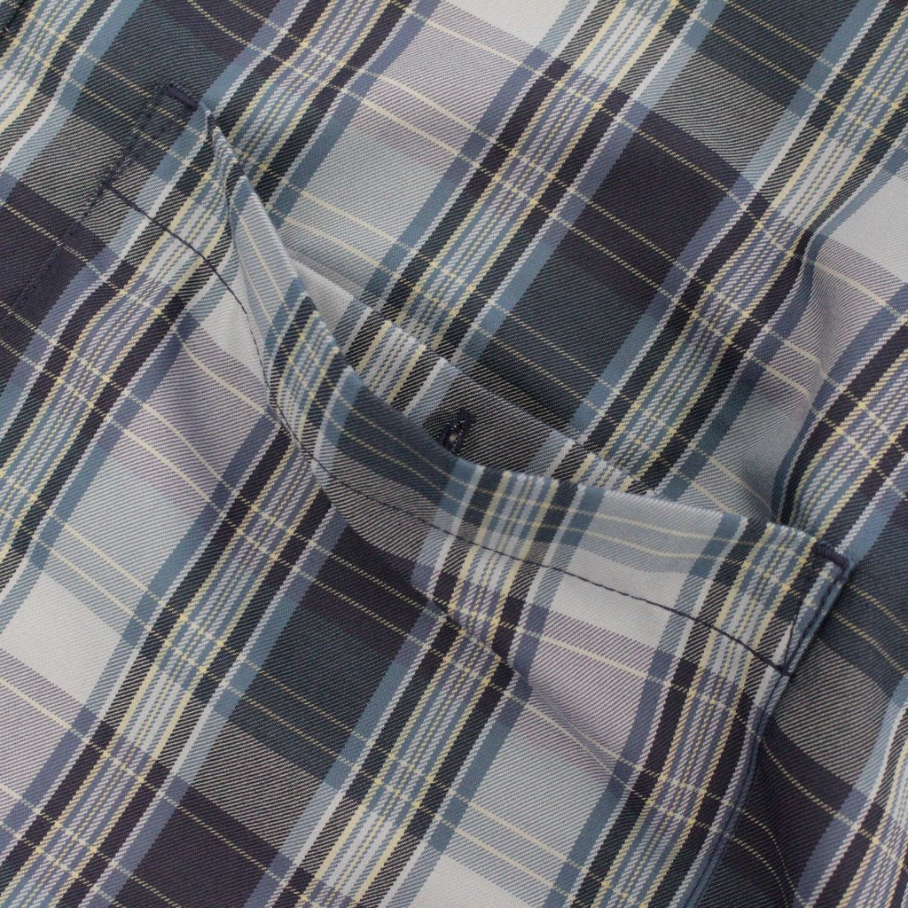 科技感常規領襯衫 L/S 格紋 #NAVY 格紋 [BE-85022W]