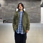 科技感常規領襯衫 L/S 格紋 #NAVY 格紋 [BE-85022W]