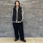 TECH REGULAR COLLAR SHIRTS L/S PLAIDS #GREEN CHECK [BE-85022W]