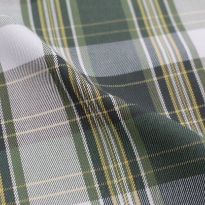 TECH REGULAR COLLAR SHIRTS L/S PLAIDS #GREEN CHECK [BE-85022W]