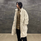 科技感常規領襯衫 L/S 格紋 #棕色格紋 [BE-85022W]