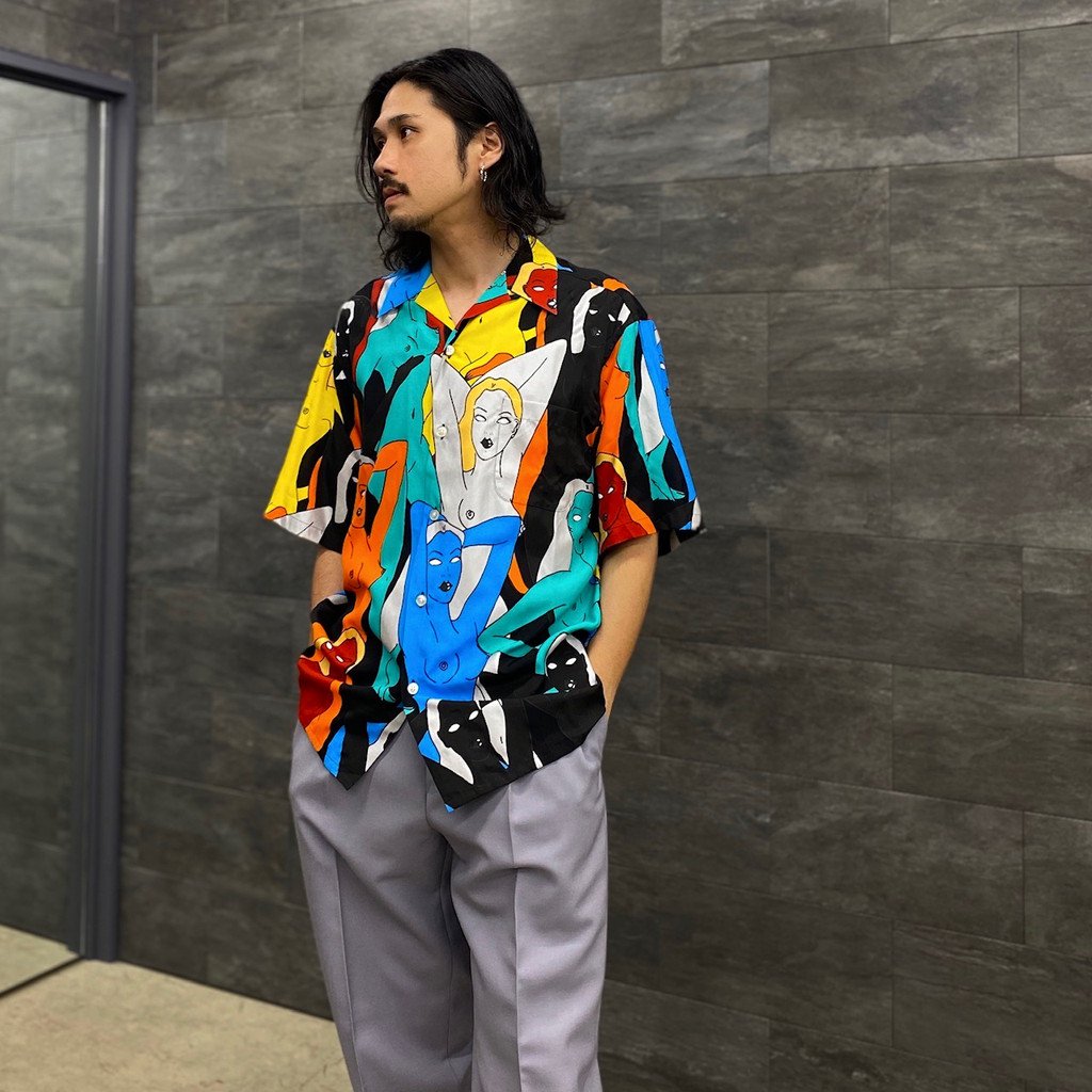 is_HAWAIIAN SHIRT S/S -TYPE 1- #BLACK [22FWE-WMS-HI01]