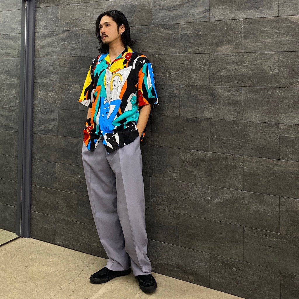 is_HAWAIIAN SHIRT S/S -TYPE 1- #BLACK [22FWE-WMS-HI01]