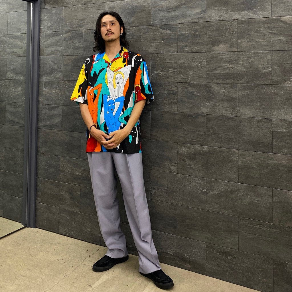 is_HAWAIIAN SHIRT S/S -TYPE 1- #BLACK [22FWE-WMS-HI01]