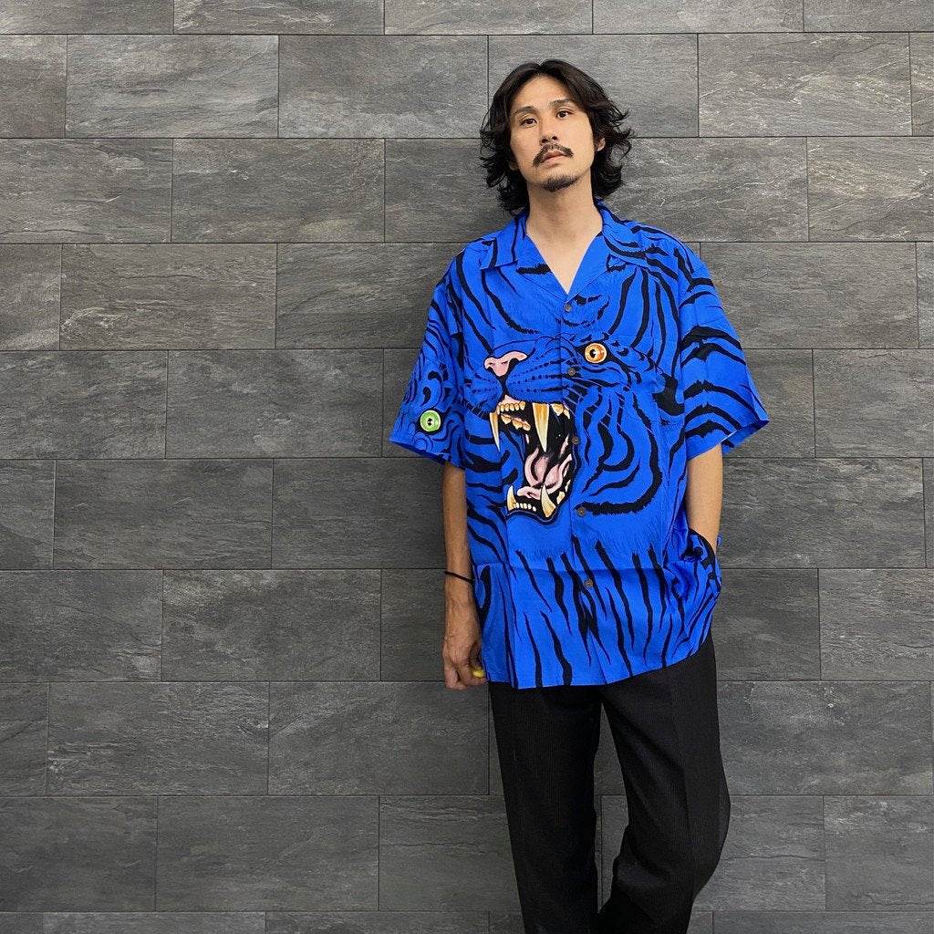 TIM LEHI | S/S HAWAIIAN SHIRT #BLUE [TIMLEHI-WM-HI32]