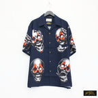 56 TATTOO STUDIO | S/S HAWAIIAN SHIRT #NAVY [56TS-WM-HI08]