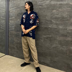 56 TATTOO STUDIO | S/S HAWAIIAN SHIRT #NAVY [56TS-WM-HI08]
