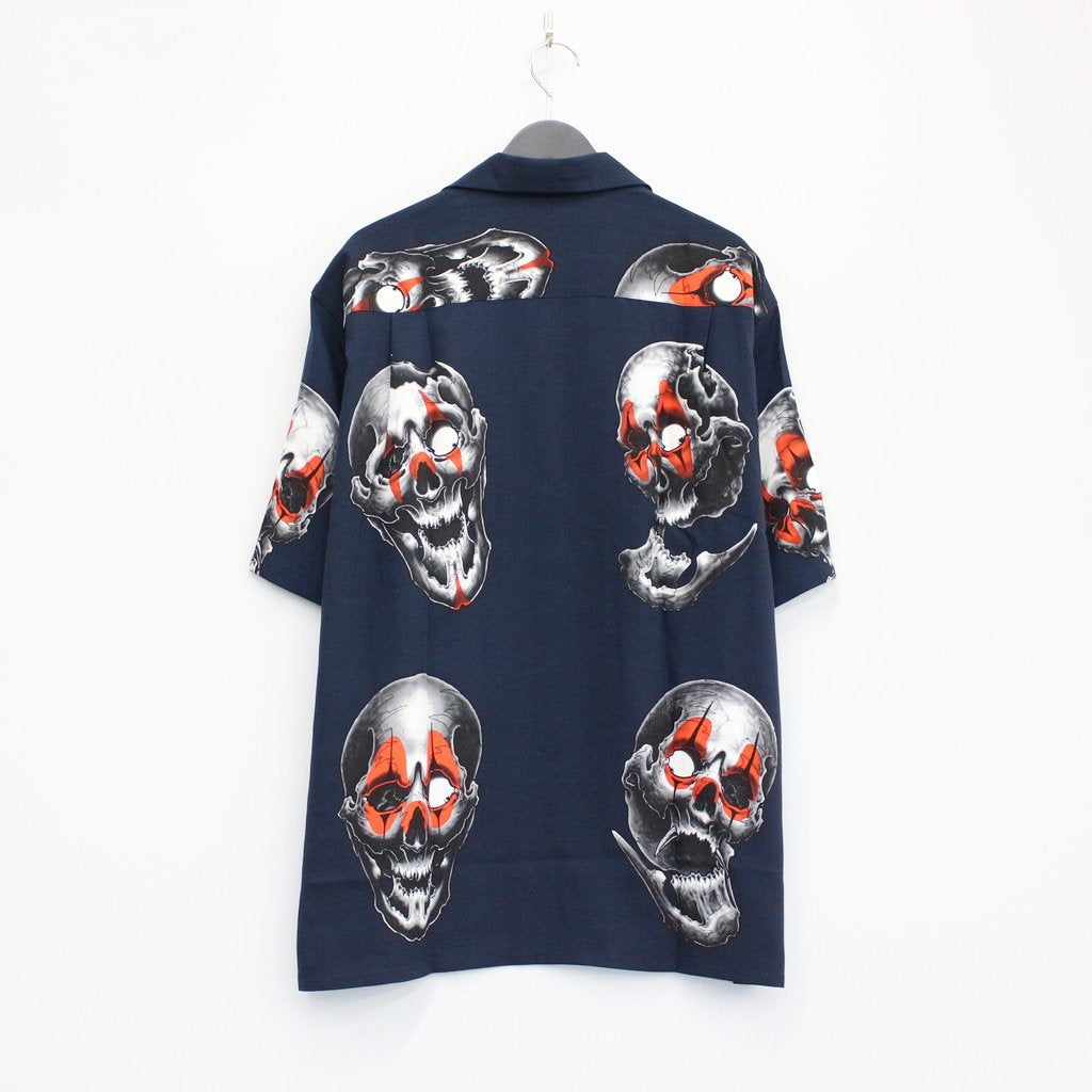 56 TATTOO STUDIO | S/S HAWAIIAN SHIRT #NAVY [56TS-WM-HI08]