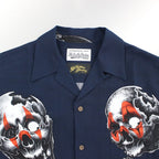 56 TATTOO STUDIO | S/S HAWAIIAN SHIRT #NAVY [56TS-WM-HI08]