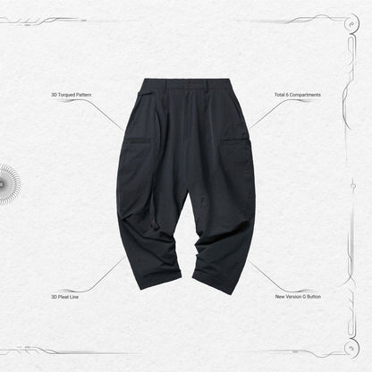 「BR-03」 Soft Box Basic Pants #Bathyal [GOOPi-22SS-AUG-01]