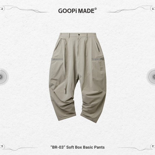 「BR-03」 Soft Box Basic Pants #Sand [GOOPi-22SS-AUG-01]