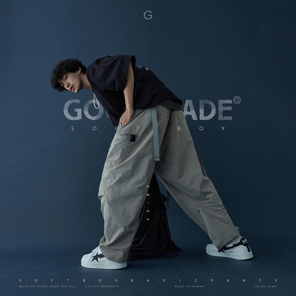 「BR-03」柔光箱基本褲#Sand [GOOPi-22SS-AUG-01]