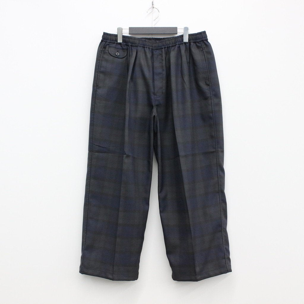 TECH WIDE EASY 2P TROUSER PLAIDS #BLACK WATCH [BP-36022W]