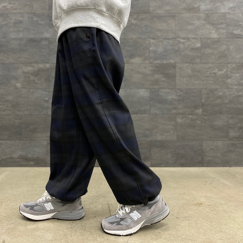 TECH WIDE EASY 2P TROUSER PLAIDS #BLACK WATCH [BP-36022W]