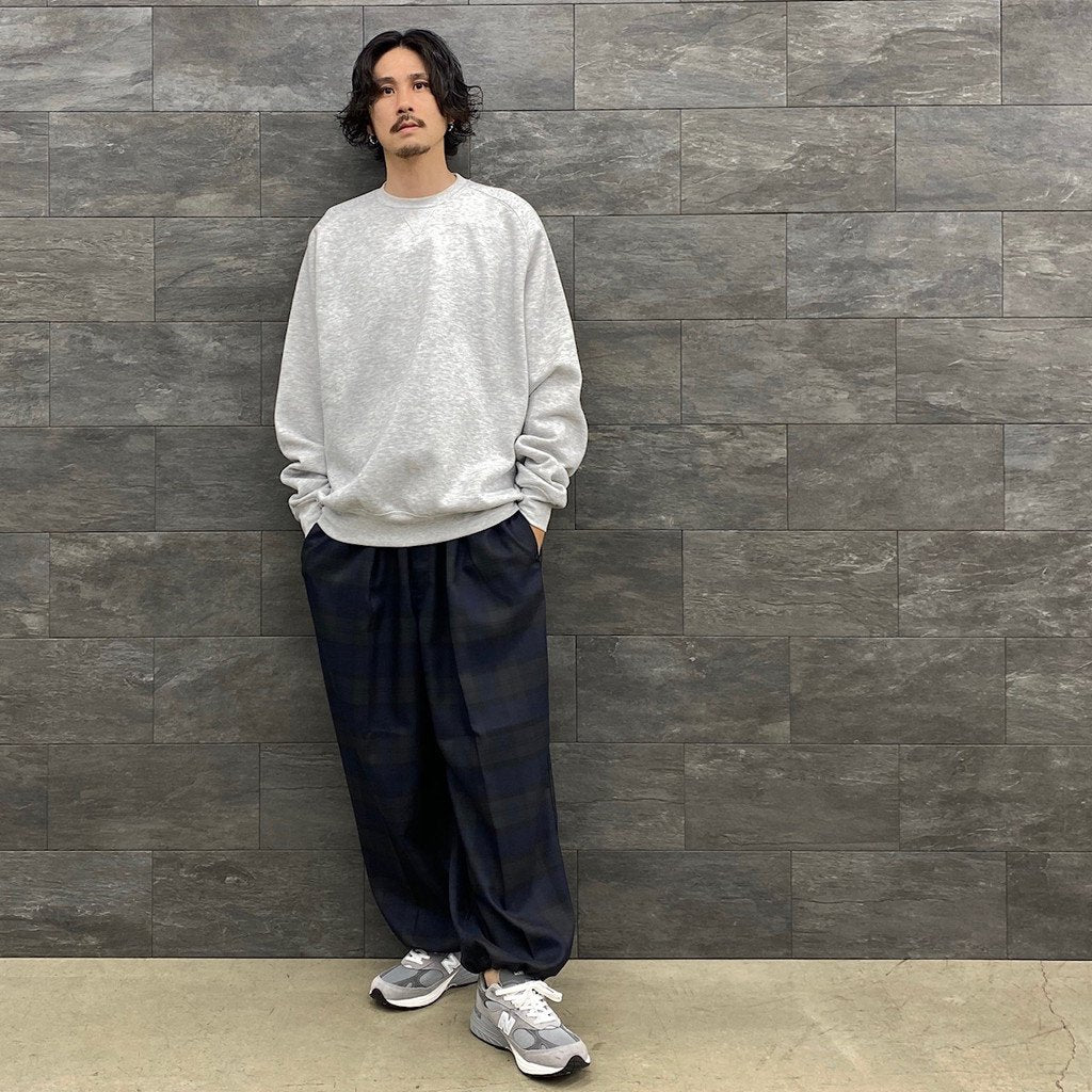 TECH WIDE EASY 2P TROUSER PLAIDS #BLACK WATCH [BP-36022W]