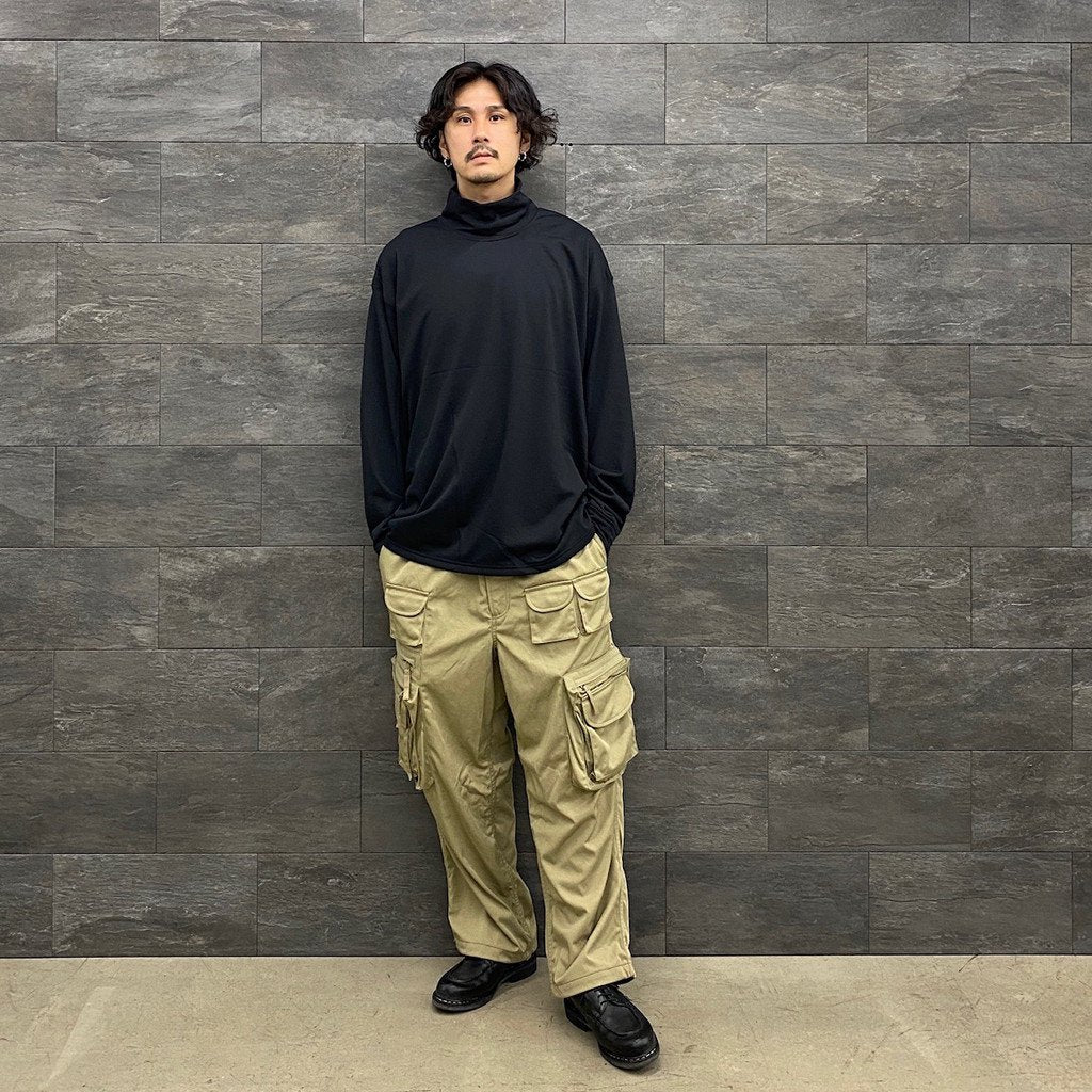 科技高領 T 卹 #黑色 [BE-35022W]