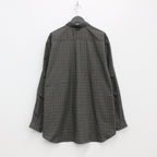 TECH BUTTON DOWN SHIRT L/S TARTAN PLAIDS #GREEN [BE-88022W]