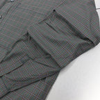TECH BUTTON DOWN SHIRT L/S TARTAN PLAIDS #GREEN [BE-88022W]