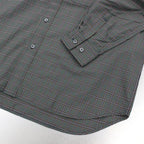 TECH BUTTON DOWN SHIRT L/S TARTAN PLAIDS #GREEN [BE-88022W]