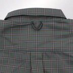 TECH BUTTON DOWN SHIRT L/S TARTAN PLAIDS #GREEN [BE-88022W]