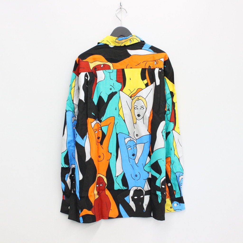 HAWAIIAN SHIRT L/S -TYPE 1- #BLACK [22FWE-WMS-HI02]