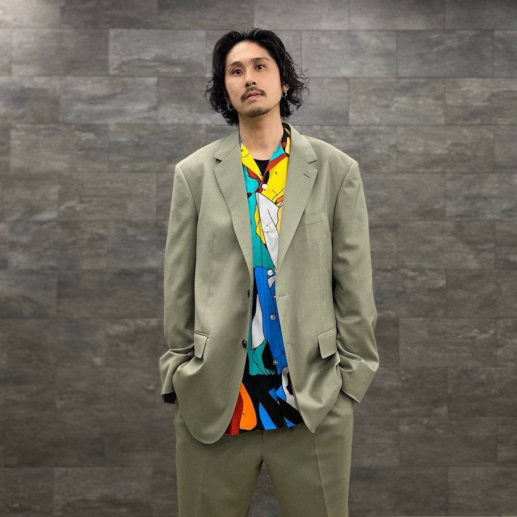 HAWAIIAN SHIRT L/S -TYPE 1- #BLACK [22FWE-WMS-HI02]