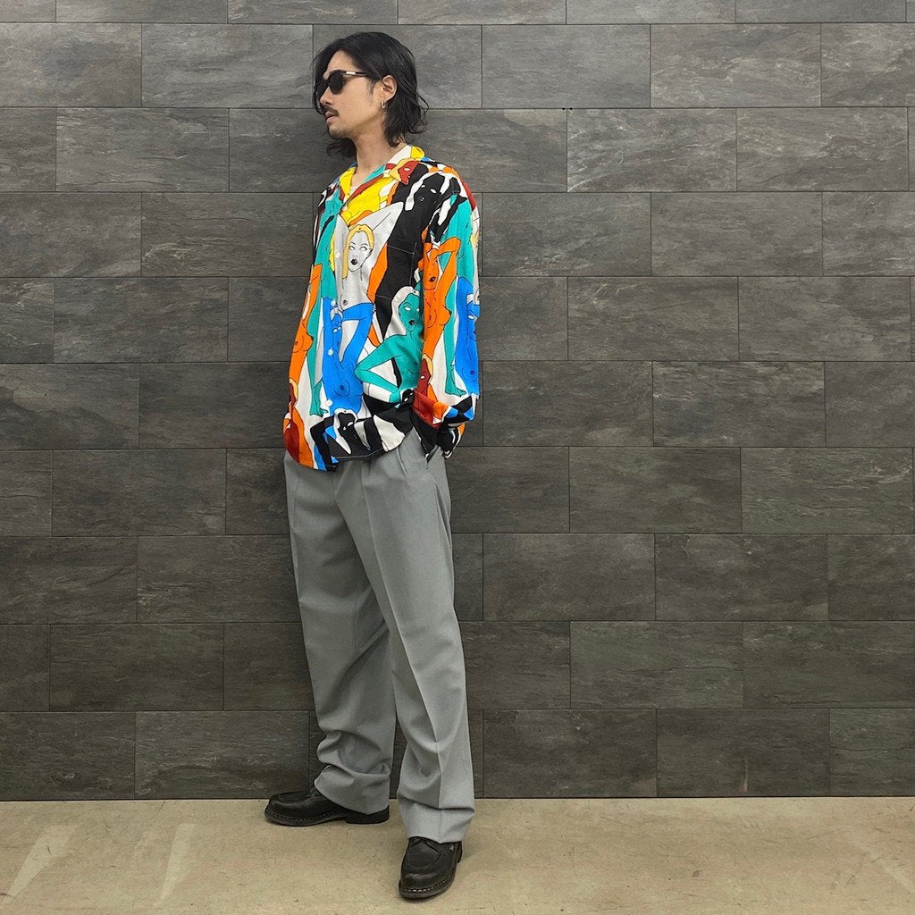 HAWAIIAN SHIRT L/S -TYPE 1- #WHITE [22FWE-WMS-HI02]