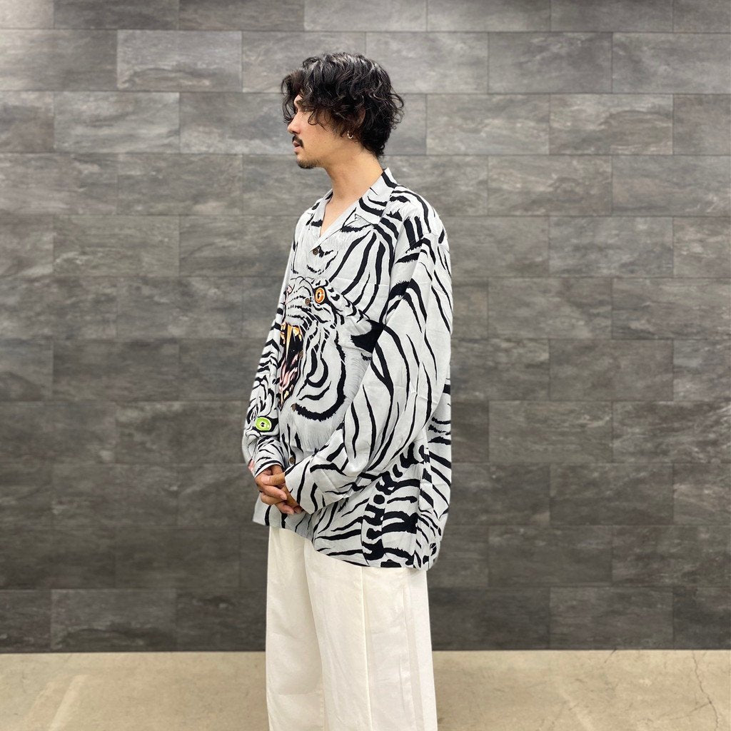 TIM LEHI | L/S HAWAIIAN SHIRT #GRAY [TIMLEHI-WM-HI33]